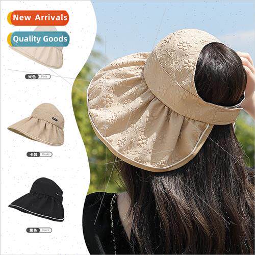 hundreds bubble printing hollow top hat female summer outdoo