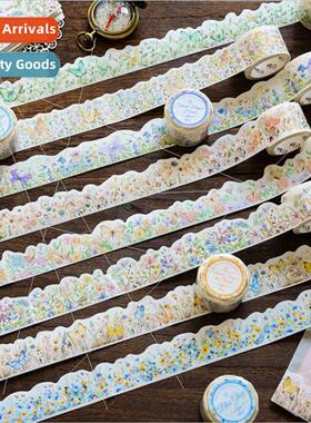Washi Shaped Tape Flower Breeze Series Retro Watercolor Flow