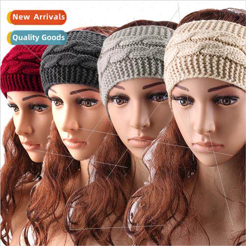 New on hair accessories fall winter wool knted hair band war