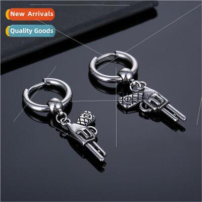 Revolver earrings earrings earrings earrings male hip-hop ta