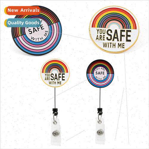 Retractable easy pull buckle ABS bag pendant anti-lost penda