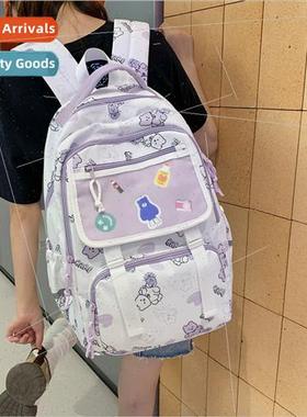 New school season cartoon cute schoolbag female campus backp