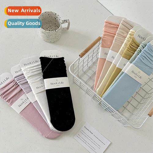 Socks Women Spring Summer Rolled  Cream Color Sheer Thin Bre