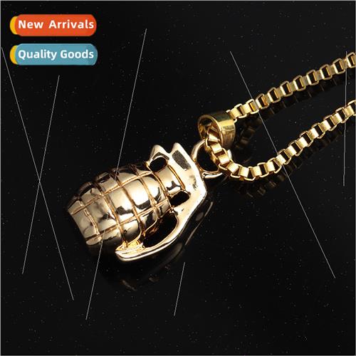 Europe creative grenade pendant male grenade necklace creati