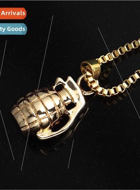 Europe creative grenade pendant male grenade necklace creati