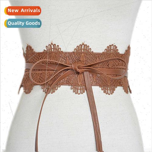 Women Belt Student Fashion mple Wide Waistband Women Lace La