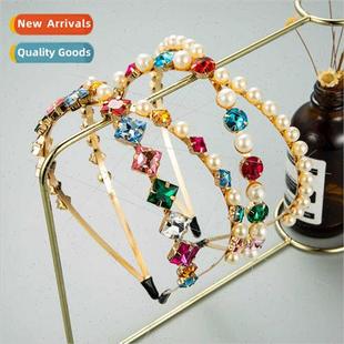 metal hair pearl fashion Korean double female Europe bands