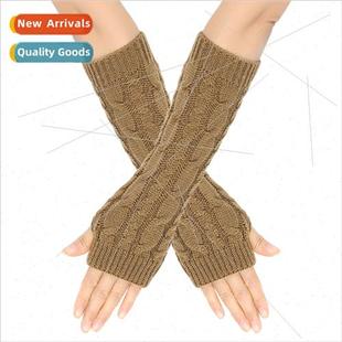 twist ope gloves sets sleeve fake eight warm wool long Twist
