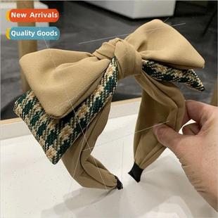 bow hair lovely retro pressu sweet double female simple band