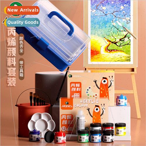 100ml acrylic paint set children tools gift box wall paintin