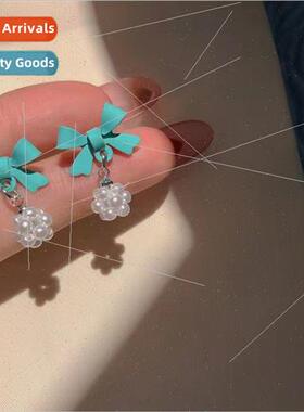 2023 Koreaearrings pearl bow earrings fashion simple tide ea