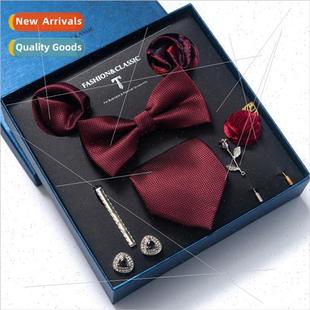 Square Scarf Men Set Bow Piece Boyfriend Tie
