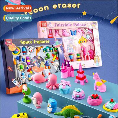 Cartoon eraser children Christmas school supplies stationery
