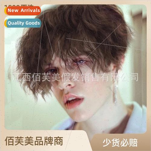 Tin foil hot unisex wig handsome boys bubble head wig natura