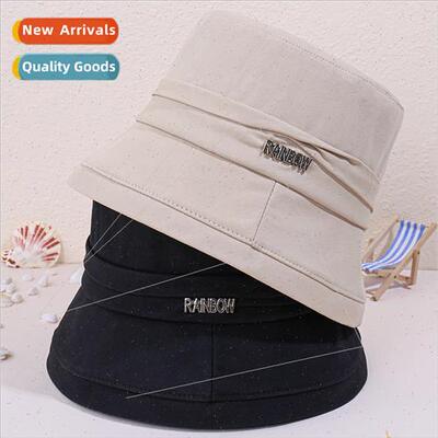 new hat Spring Summer letters flat-top fashion sunshade basi