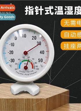 Diameter 75MM Pointer Temperature Humidy Meter ABS plastic m