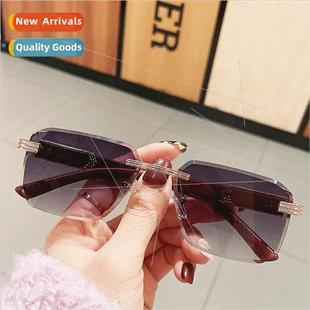 legs sunglasses men new rimless grain fashion smal wood