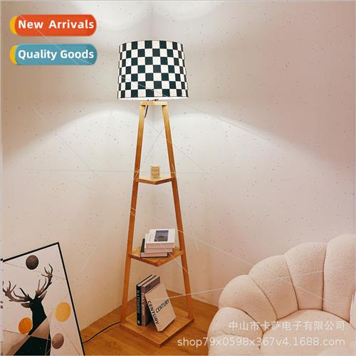 living room sofa side several storage floor lamp simple crea