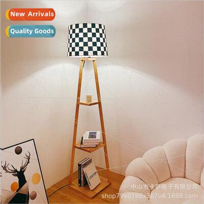 living room sofa side several storage floor lamp simple crea