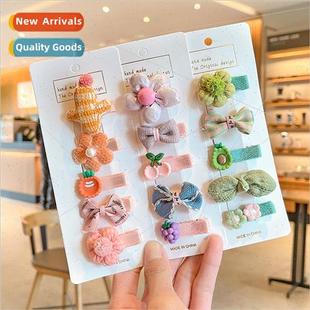bow ltl baby flowers clip side cute clips hair cartoon Korea
