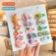 bow ltl baby flowers clip side cute clips hair cartoon Korea