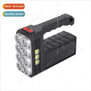 Solar rechargeable portable searchlight mining lamp outdoor