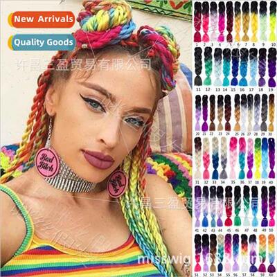 Big Braids Wigs 60 Gradient Colors Fiber Europe Big Braids