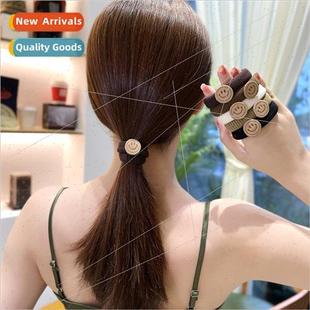 curry hair band new high rubber cream tie Headband rope