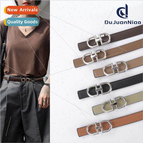 tchi grain female  leather ladies belt versatile casual pant