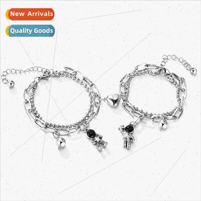 Shrimp astronaut couple bracelets a pair girls men hip-hop h
