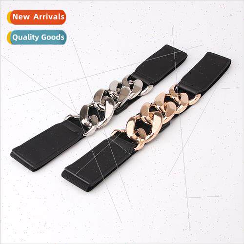 Ladies Student Dress Decoration Belt Europe Chain Stch Elast