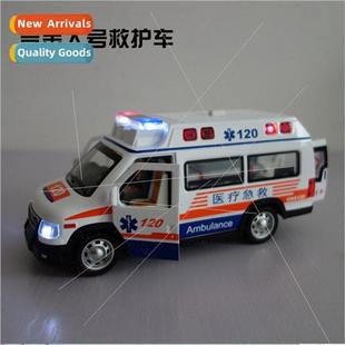 120 ambulance model New 911 alloy simulation emergency large