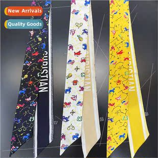 cartoon bfemale animal tie long Scarf out hair