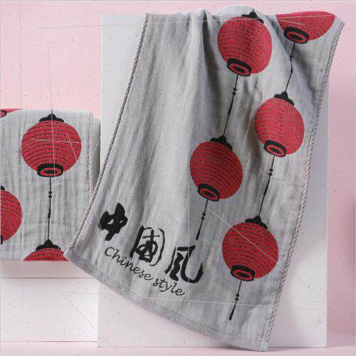Multi-layer gauze personalized jacquard soft national face g