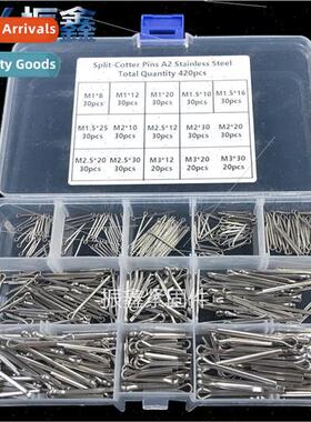 420pcs 304 M1 M2 M2.5 M3 GB91 Cotter Pin Hairpin Type Combin