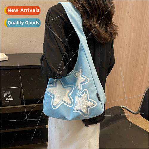 summer New Star Canvas Underarm Bag Women Large Capacy Casua