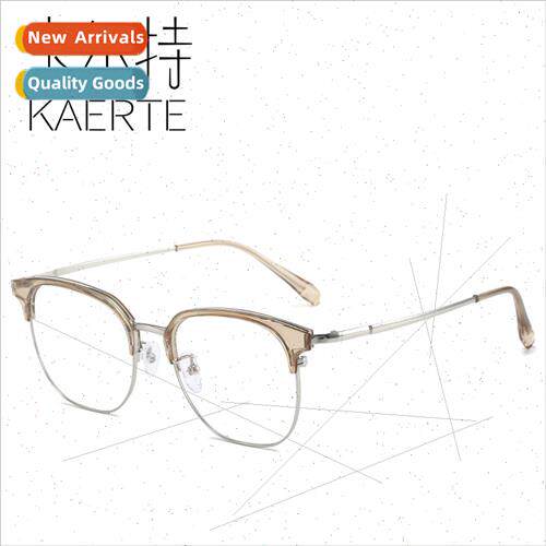 retro half frame myopia eyeglasses frame female online can b