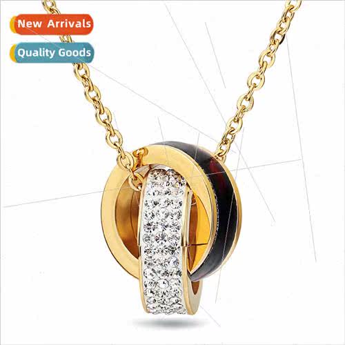Korea ins double circle splicing titanium steel triple rows