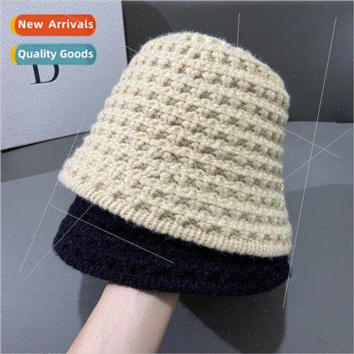 Woolen kn fisherman hat children 2023 new basin hat show fac