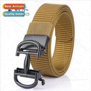 casual youth student Men buckle belt automatic canvas