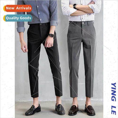 Autumn mens suit pants mens nine pants Slim casual small sui