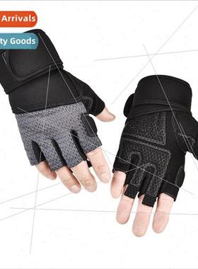New fness gloves men women training equipment bar -slip wear