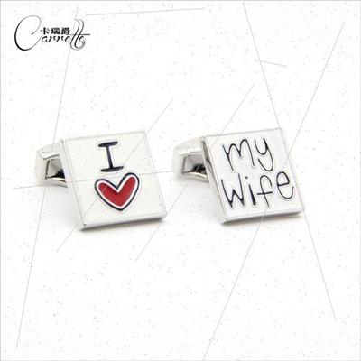 Wedding season new fun square confession French shirt cuffli