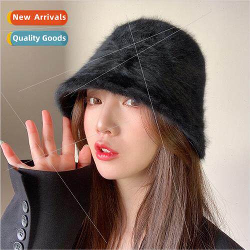 Rabb hair hat women fall winter hundred plush fisherman hat