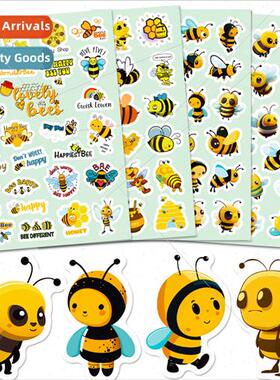4/pack of 100 stickers cute cartoon hardworking bee stickers