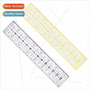 3X15cm Colorful Black Yellow Ruler DIY Tools Quilting Ruler