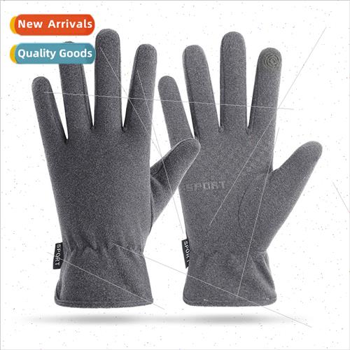 Warm gloves de velvet fabric fall winter riding -slip cold f