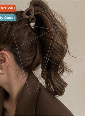 new high ponytail scrunchie clip small back head clip headdr