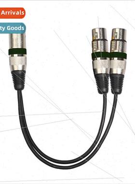 Zinc alloy large three core XLR ca one male to double female
