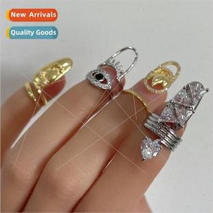 zirconium nail summer copper Europe plated women ins ring